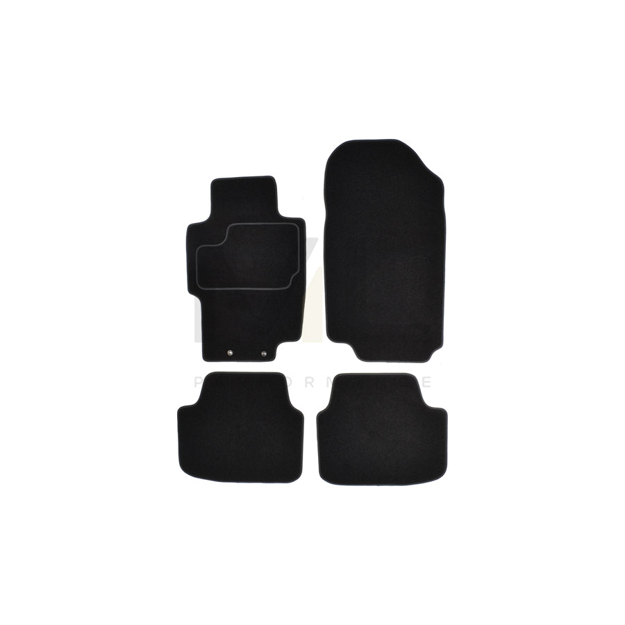 CUSTOPOL Tailored 122322 Floor mat set for HONDA ACCORD Textile, Front and Rear, Quantity: 4, Black