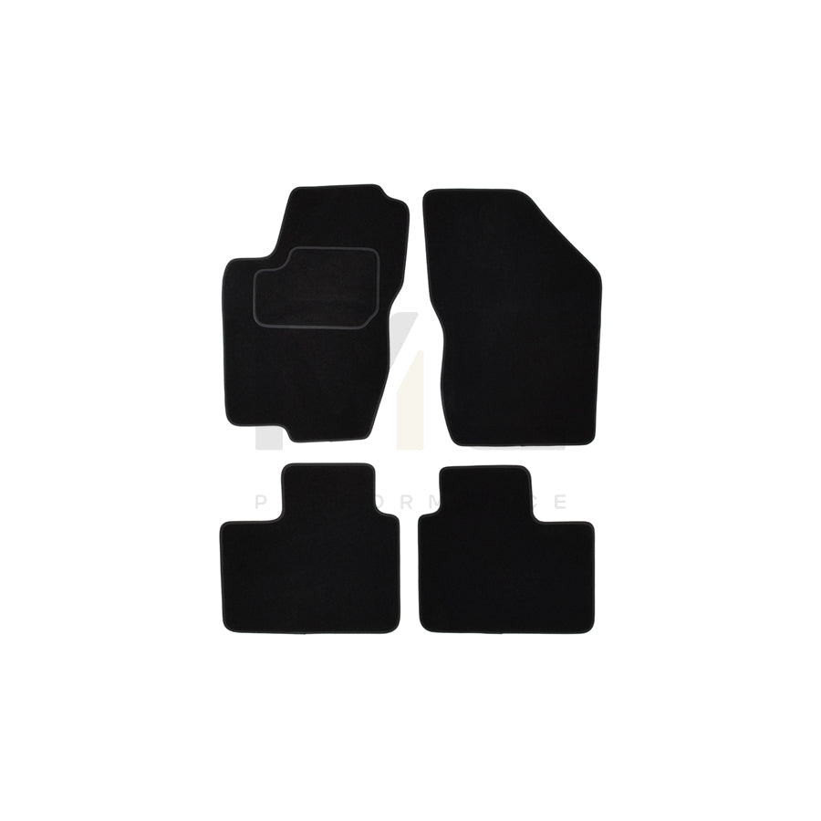 CUSTOPOL Tailored 122424 Floor mat set for ALFA ROMEO 156 Textile, Front and Rear, Quantity: 4, Black