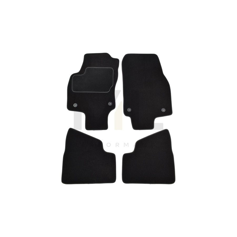 CUSTOPOL Tailored 122714 Floor mat set for OPEL ASTRA Textile, Front and Rear, Quantity: 4, Black