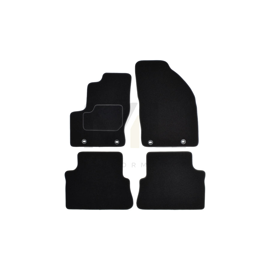 CUSTOPOL Tailored 122798 Floor mat set for FORD C-Max (DM2) Textile, Front and Rear, Quantity: 4, Black