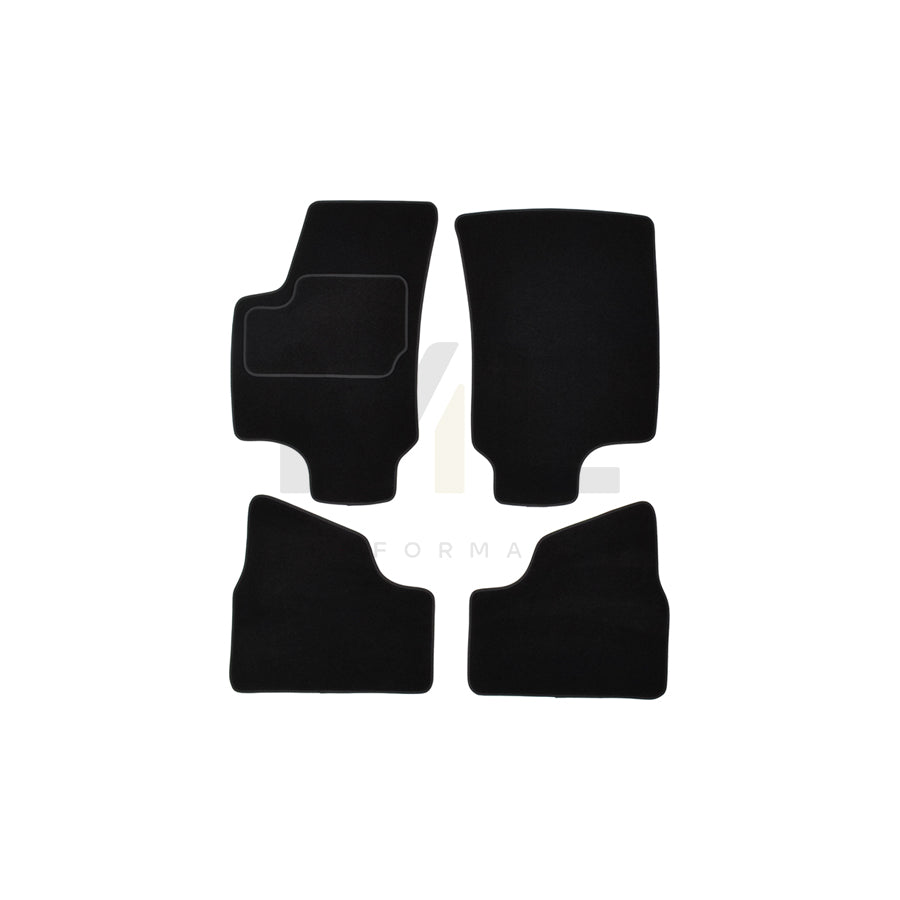 CUSTOPOL Tailored 122871 Floor mat set for OPEL ASTRA Textile, Front and Rear, Quantity: 4, Black