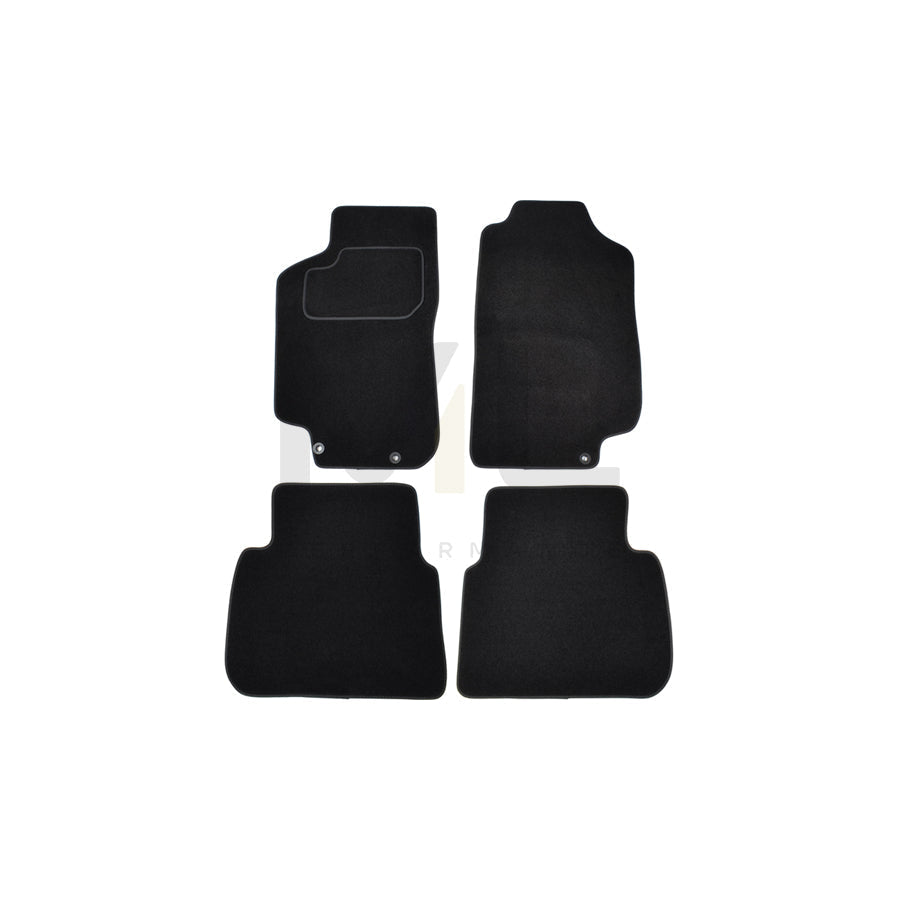 CUSTOPOL Tailored 404290 Floor mat set for SAAB 9-5 Saloon (YS3E) Textile, Front and Rear, Quantity: 4, Black