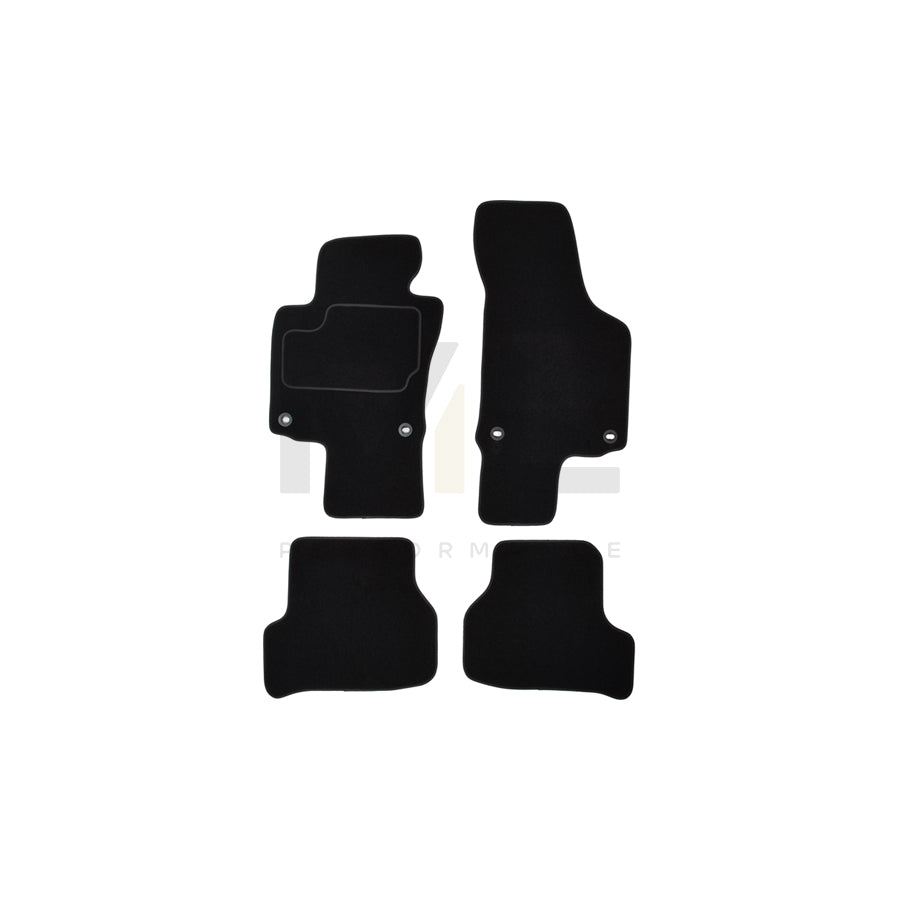 CUSTOPOL Tailored 415510 Floor mat set for VW Jetta Mk5 (1K) Textile, Front and Rear, Quantity: 4, Black