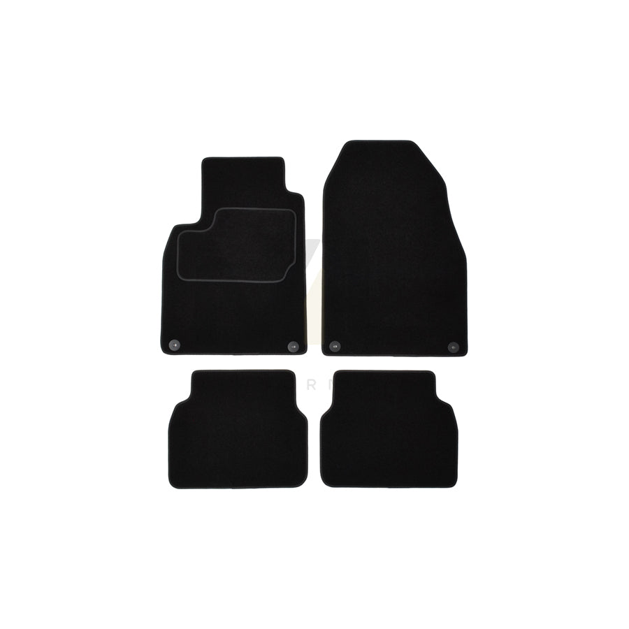 CUSTOPOL Tailored 416770 Floor mat set for SAAB 9-3 Estate (YS3F) Textile, Front and Rear, Quantity: 4, Black