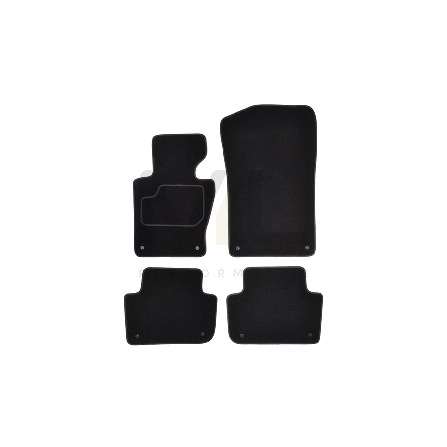 CUSTOPOL Tailored 416780 Floor mat set for BMW X3 (E83) Textile, Front and Rear, Quantity: 4, Black