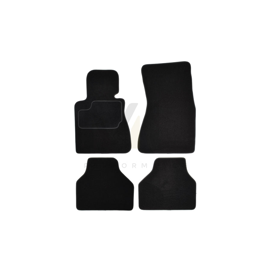 CUSTOPOL Tailored 416810 Floor mat set for BMW 7 (E65, E66, E67) Textile, Front and Rear, Quantity: 4, Black