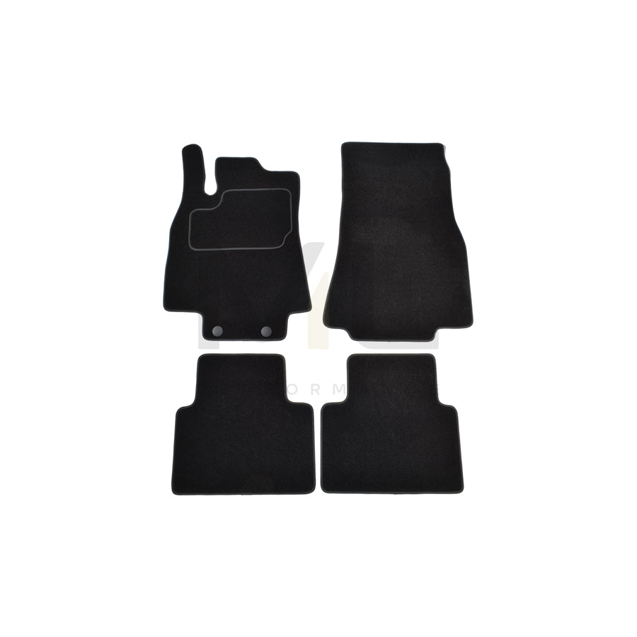 CUSTOPOL Tailored 416900 Floor mat set suitable for MERCEDES-BENZ A-Class (W169) Textile, Front and Rear, Quantity: 4, Black