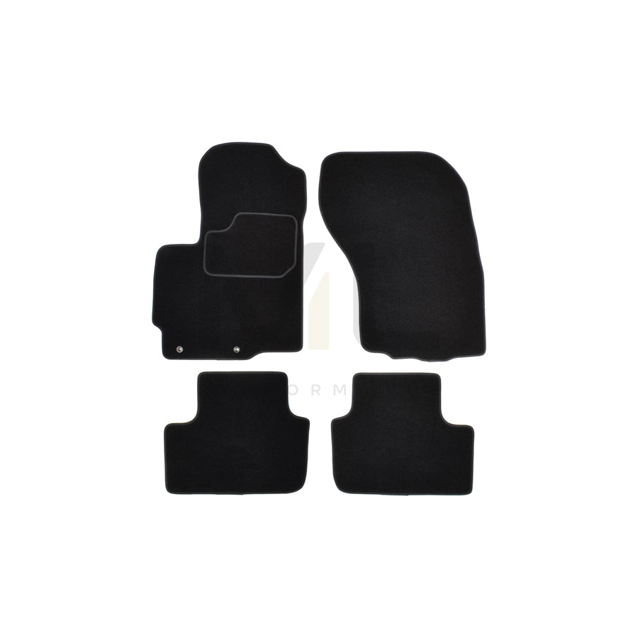 CUSTOPOL Tailored 416920 Floor mat set for MITSUBISHI ASX Off-Road (GA0) Textile, Front and Rear, Quantity: 4, Black