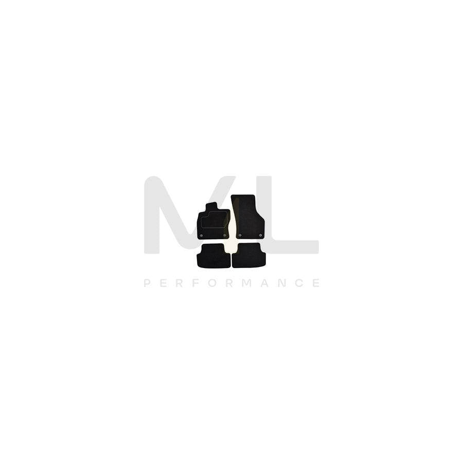CUSTOPOL Tailored AUD85C Floor mat set for AUDI A3 Sportback (8VA, 8VF) Textile, Front and Rear, Quantity: 4, Black