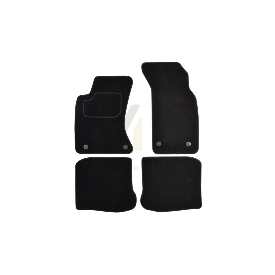 CUSTOPOL Tailored AUD95C Floor mat set for AUDI A4 B5 Avant (8D5) Textile, Front and Rear, Quantity: 4, Black