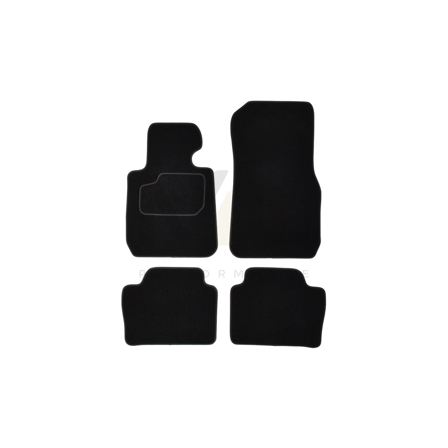 CUSTOPOL Tailored BM120C Floor mat set for BMW 3 Saloon (F30, F80) Textile, Front and Rear, Quantity: 4, Black