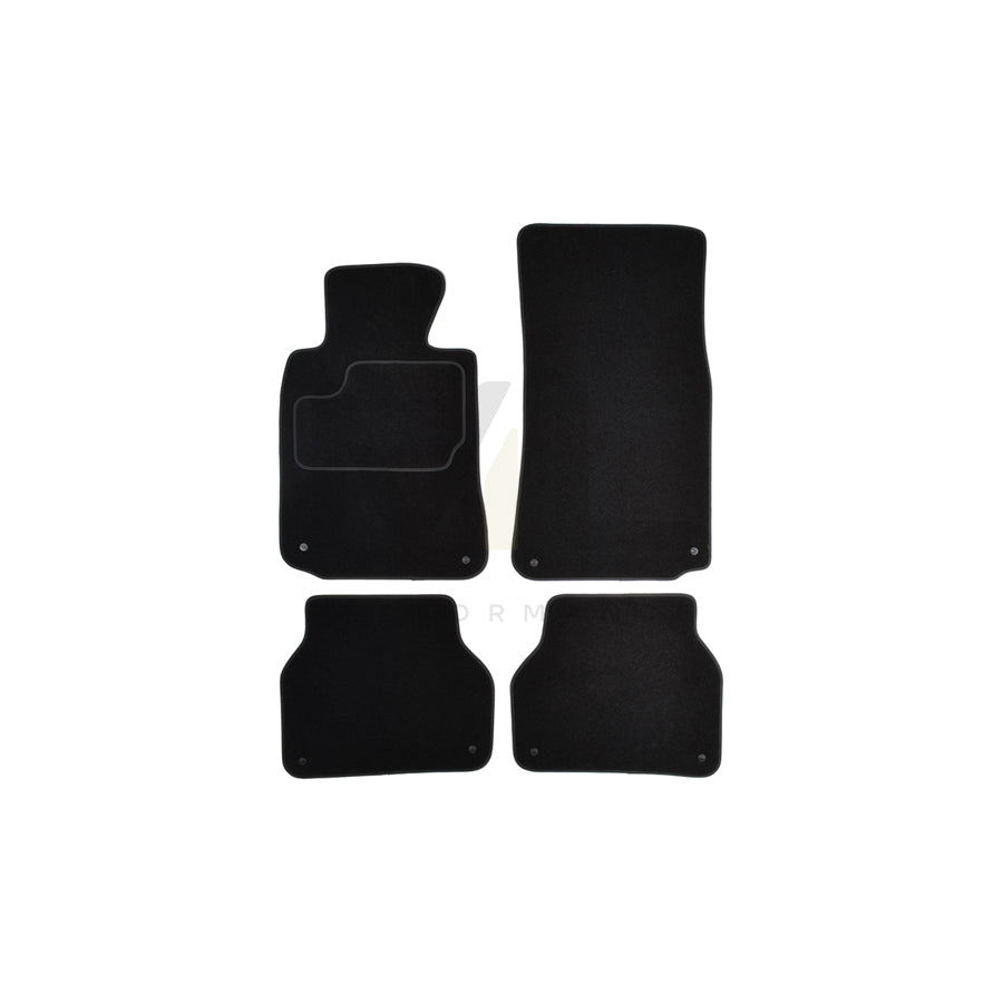 CUSTOPOL Tailored BM150C Floor mat set for BMW 5 Series Textile, Front and Rear, Quantity: 4, Black
