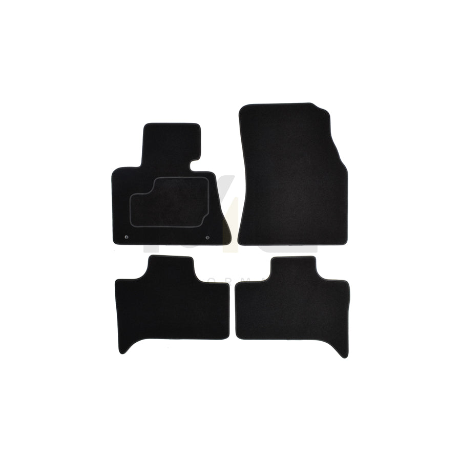 CUSTOPOL Tailored BM260C Floor mat set for BMW X5 (E53) Textile, Front and Rear, Quantity: 4, Black