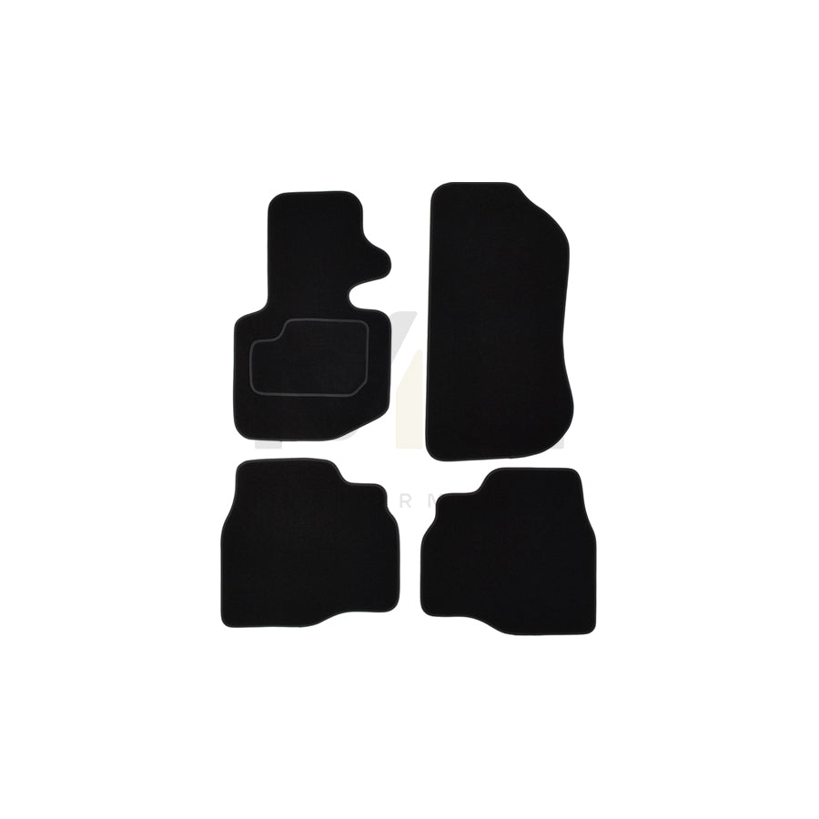 CUSTOPOL Tailored BM40C Floor mat set for BMW 3 Saloon (E36) Textile, Front and Rear, Quantity: 4, Black