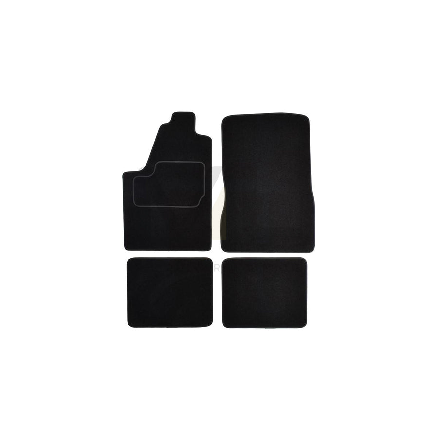 CUSTOPOL Tailored CIT20S Floor mat set Textile, Front and Rear, Quantity: 4, Grey