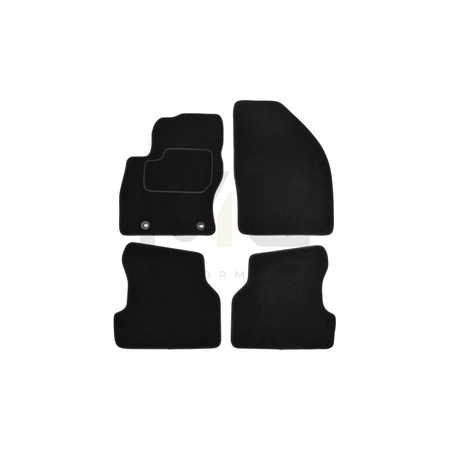 CUSTOPOL Tailored FOR120S Floor mat set for FORD FOCUS Textile, Front and Rear, Quantity: 4, Grey