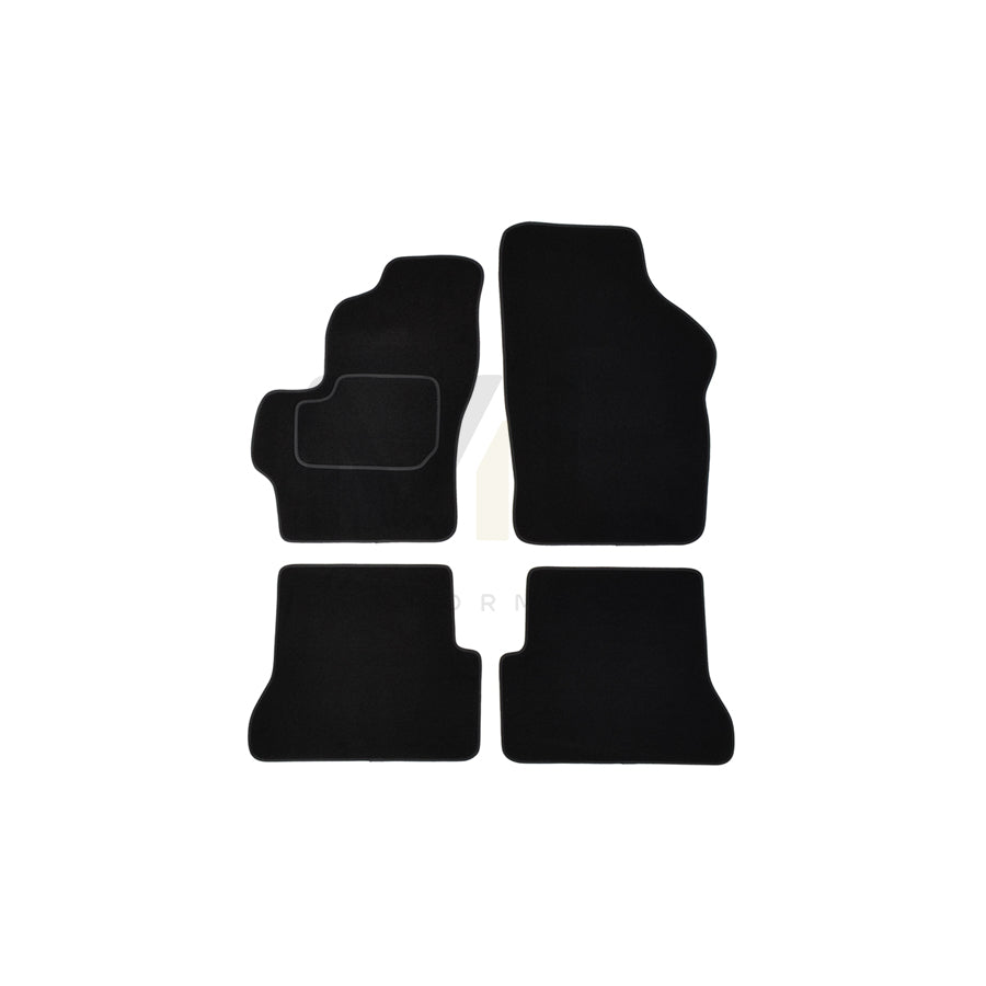 CUSTOPOL Tailored MAZ25C Floor mat set for MAZDA 3 Hatchback (BK) Textile, Front and Rear, Quantity: 4, Black