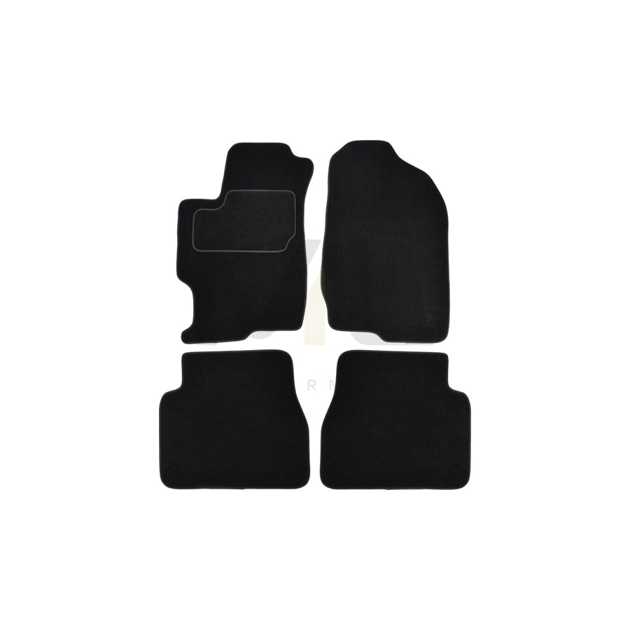 CUSTOPOL Tailored MAZ70C Floor mat set for MAZDA 6 Saloon (GG) Textile, Front and Rear, Quantity: 4, Black