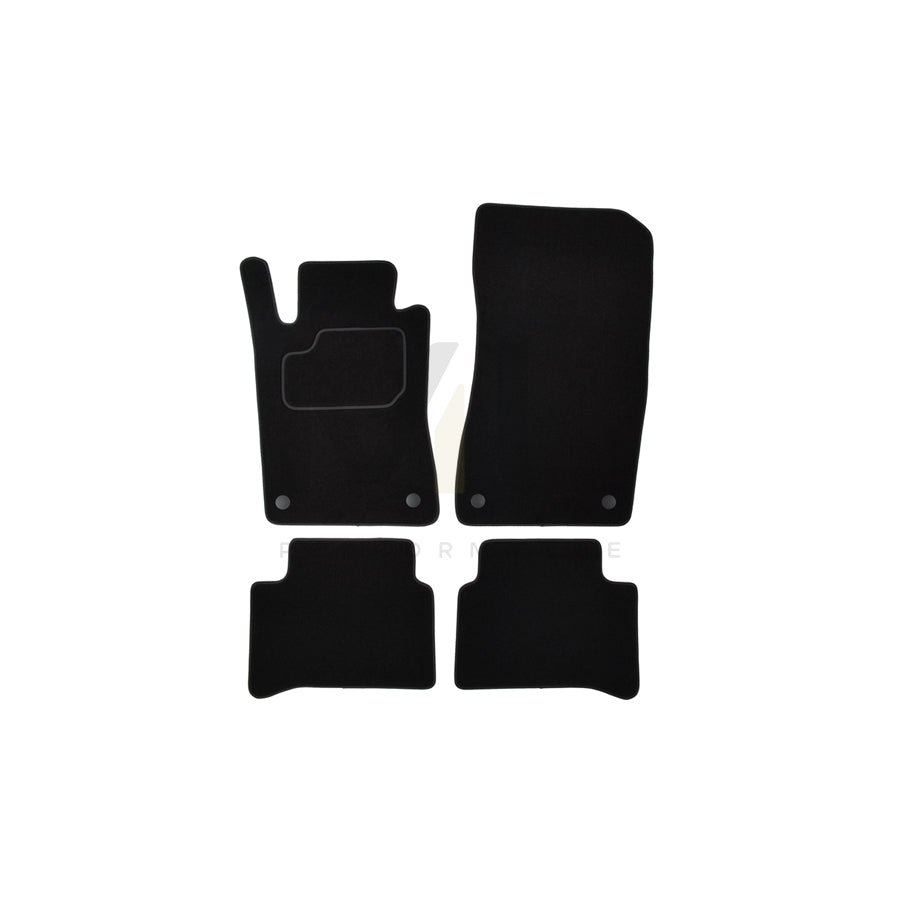 CUSTOPOL Tailored MER190C Floor mat set suitable for MERCEDES-BENZ E-Class T-modell (S211) Textile, Front and Rear, Quantity: 4, Black