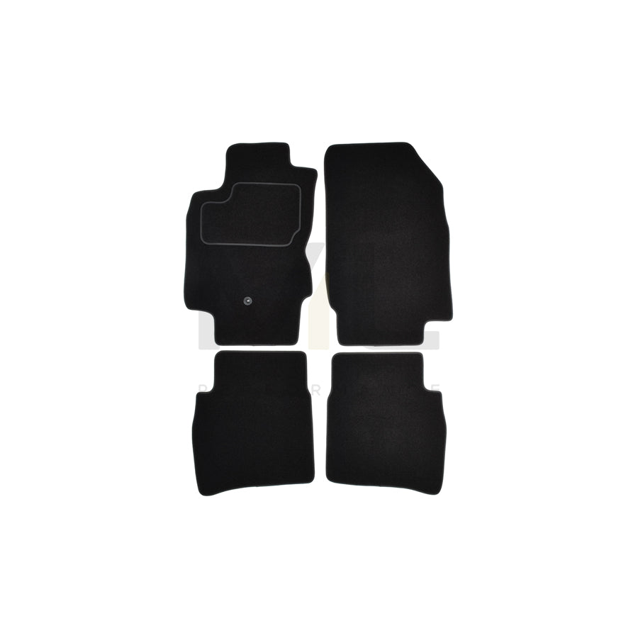 CUSTOPOL Tailored NIS110C Floor mat set for NISSAN Note I (E11, NE11) Textile, Front and Rear, Quantity: 4, Black