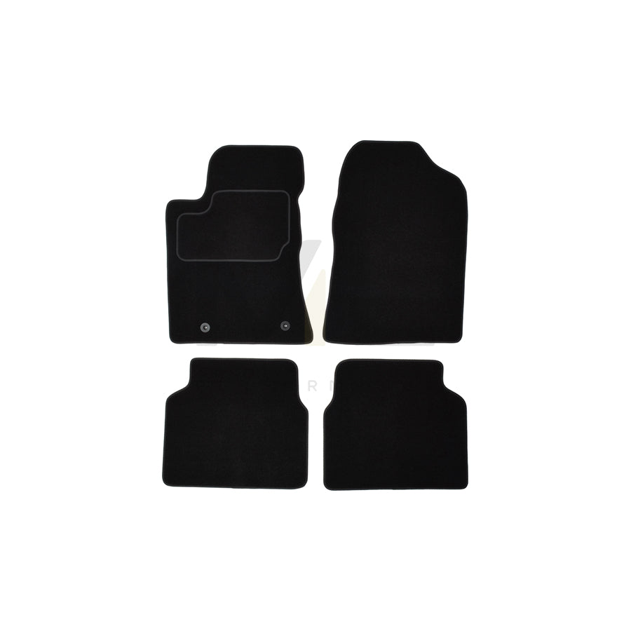 CUSTOPOL Tailored TOY35S Floor mat set for TOYOTA AVENSIS Textile, Front and Rear, Quantity: 4, Grey