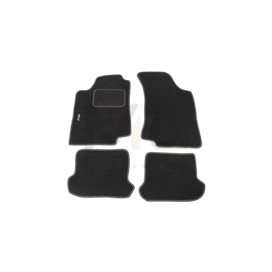CUSTOPOL Tailored VW140C Floor mat set for VW Golf III Hatchback (1H1) Textile, Front and Rear, Quantity: 4, Black