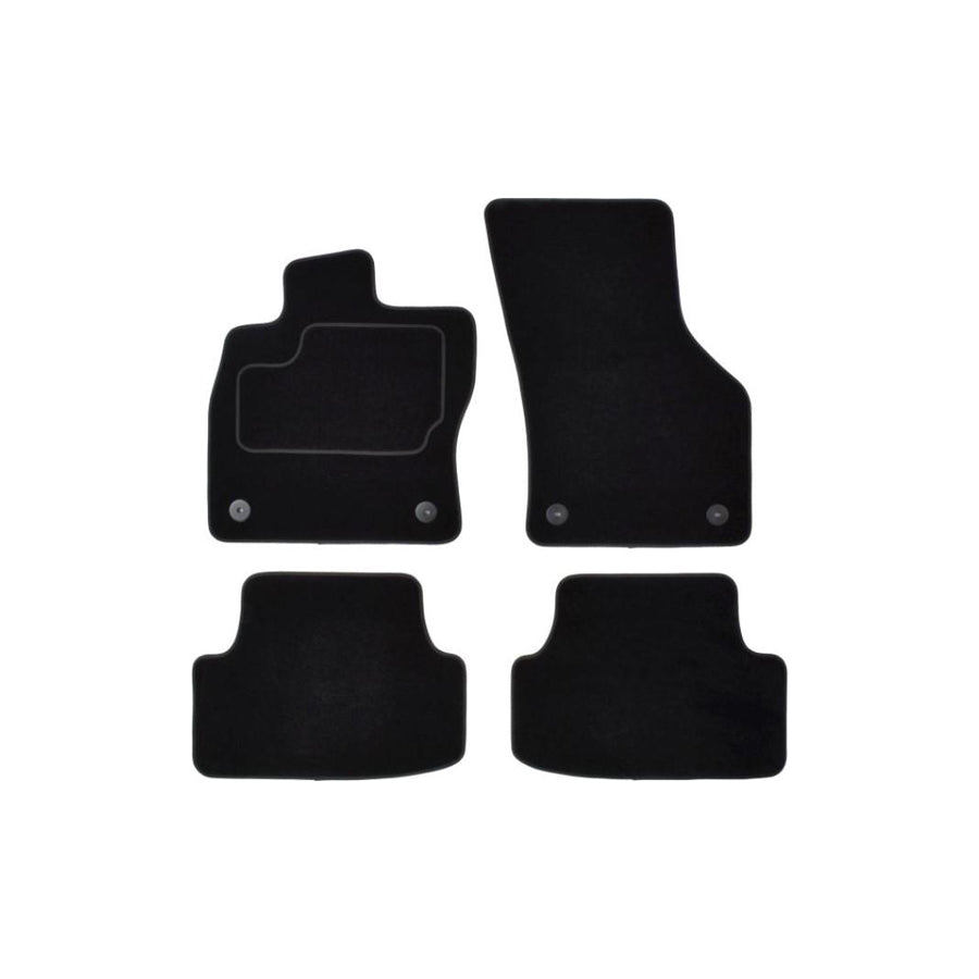 Custo Pol VW206C Floor Mat Set for Vw Golf Sportsvan (Am1, An1)