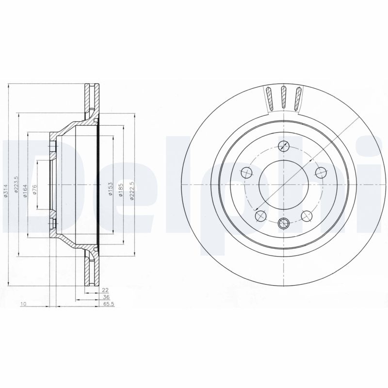 DELPHI BG3894 Brake Disc .