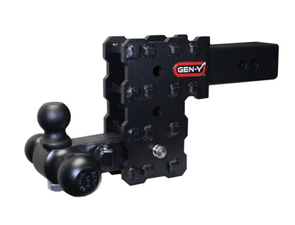 GEN-Y Hitch Gen-Y Phantom-X 2.5in Solid Shank 5in Drop 1.6K TW 16K Hitch w/GH-052 (No Flat Towing)
