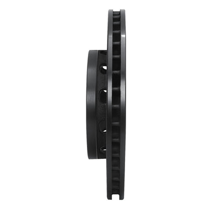 R1 Concepts R1 00-02 Audi S4 Rear Left Drilled & Slotted Black Brake Rotor
