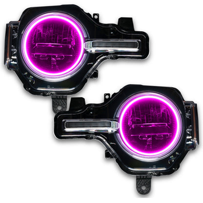 ORACLE Lighting Oracle 2021 Ford Bronco Base Headlight LED Halo Kit - ColorSHIFT - w/ Simple Controller