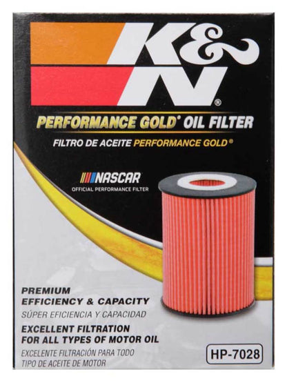 K&N Engineering K&N Performance Oil Filter for 2010+ Mercedes Benz GLE350D 3.0L V6 DSL 2.75in OD x 3.625in H
