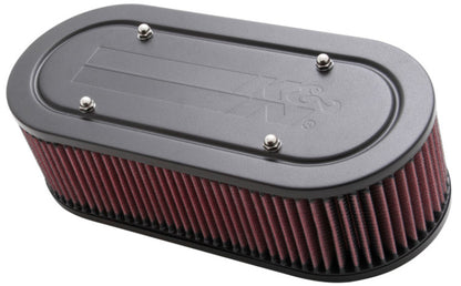 K&N Engineering K&N Custom Oval Racing Assembly Red 11.96in Inside Length / 5.22in Inside Width / 3.25in Filter H