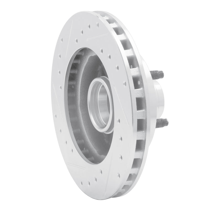 R1 Concepts R1 95-97 Ford Ranger (USA/Canada) Front Right Drilled & Slotted Silver Brake Rotor