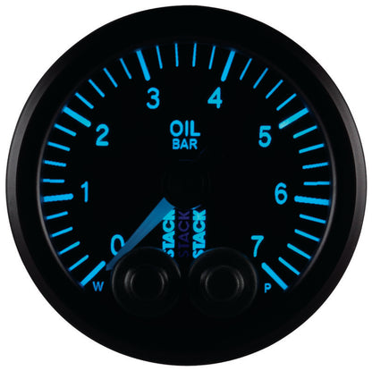 Autometer Stack 52mm 0-7 Bar M10 Male Pro-Control Oil Pressure Gauge - Black