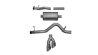 CORSA Performance Corsa 2017-2022 Chevy Colorado 3.6L Extended Cab/ Long Bed Sport Cat-Back System Single Rear Exit