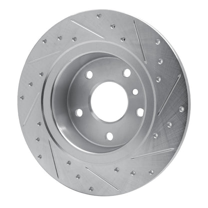 R1 Concepts R1 94-04 Land Rover Range Rover Rear Left Drilled & Slotted Silver Brake Rotor