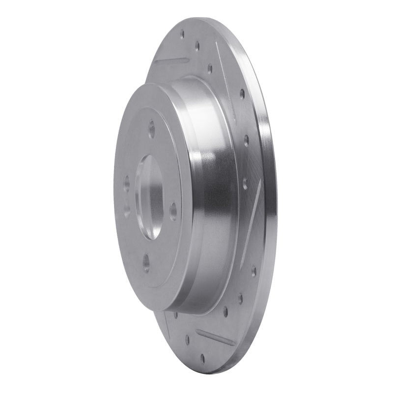 R1 Concepts R1 12-25 Dodge Attitude (Mexico) Rear Right Drilled & Slotted Silver Brake Rotor