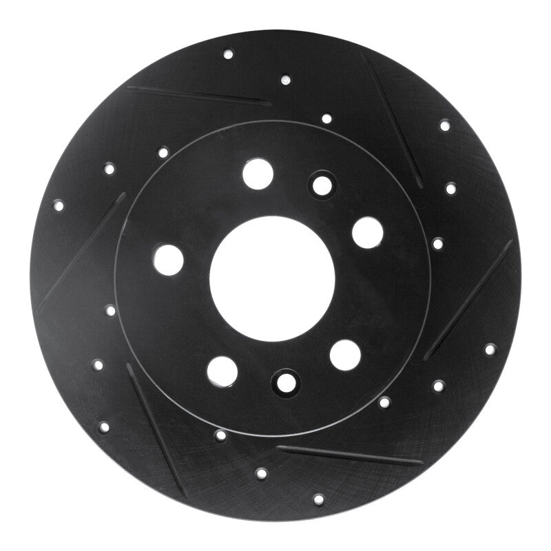 R1 Concepts R1 72-78 Volkswagen Type 2 Front Right Drilled & Slotted Black Brake Rotor