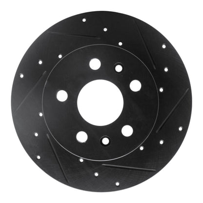 R1 Concepts R1 72-78 Volkswagen Type 2 Front Right Drilled & Slotted Black Brake Rotor
