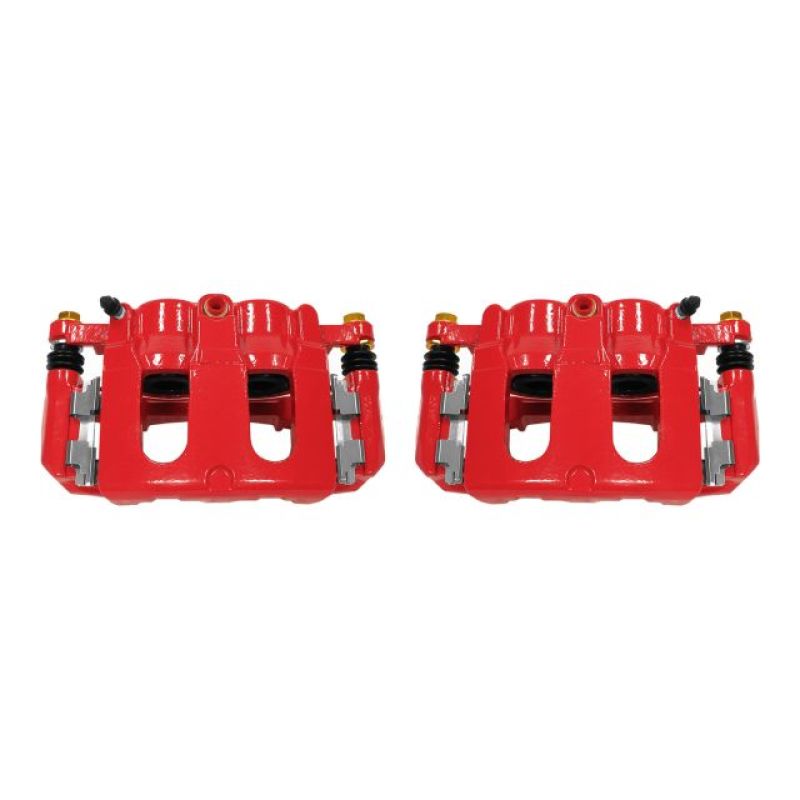 PowerStop Power Stop 11-17 Ford Explorer Front Red Calipers w/Brackets - Pair