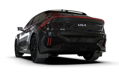 Rally Armor 25-26 Kia EV6 Base Light/GT/GT-Line Black Mud Flap - White Logo
