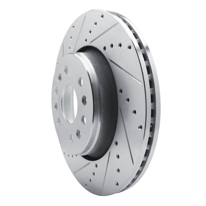 R1 Concepts R1 21-25 Jeep Grand Wagoneer L Front Left Drilled & Slotted Silver Brake Rotor