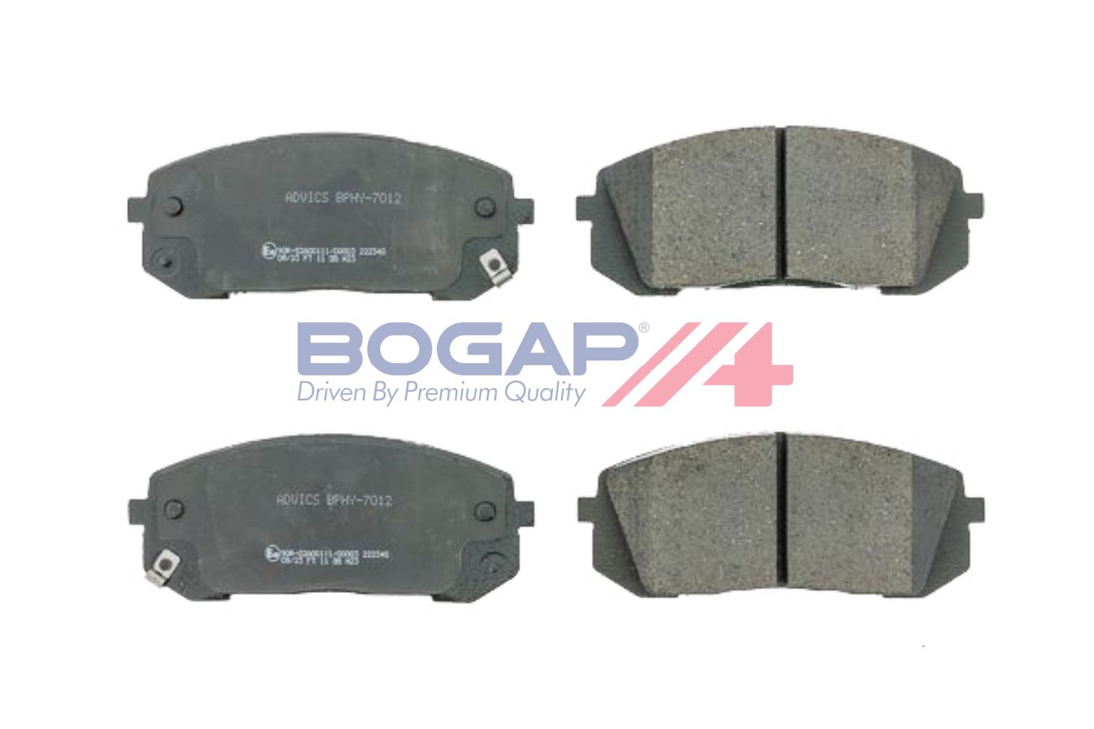 BOGAP Y8210266 Brake Pad Set, Disc Brake