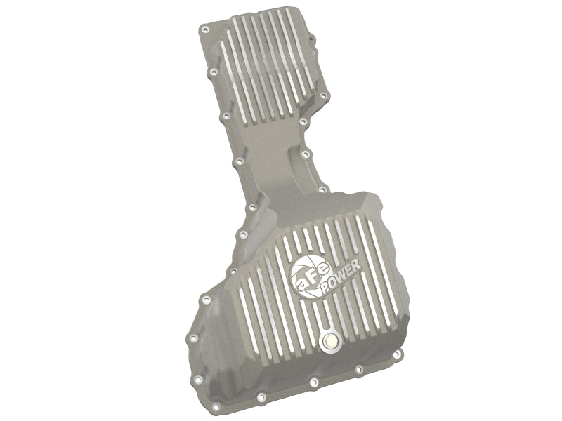 aFe GM Diesel Trucks 20-25 V8-6.6L L5P POWER Street Series Engine Oil Pan Raw w/ Machined Fins