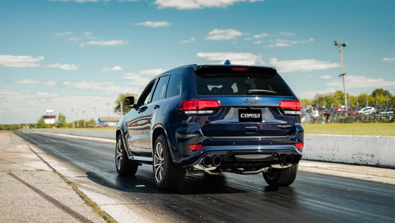 CORSA Performance Corsa 18-21 Jeep Grand Cherokee TrackHawk 6.2L Xtreme Cat-Back Dual Rear Exit w/4.5in Polished Tips