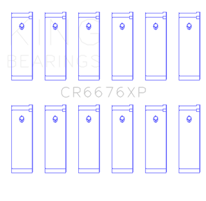 King Engine Bearings Nissan VG30DE/VG30DETT/VG30E/VG30T (Size +0.25) Performance Rod Bearing Set