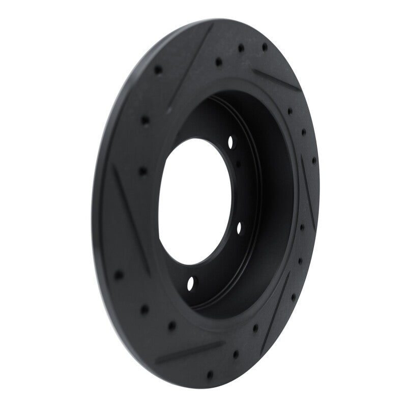 R1 Concepts R1 83-98 Chevrolet Tracker Front Right Drilled & Slotted Black Brake Rotor
