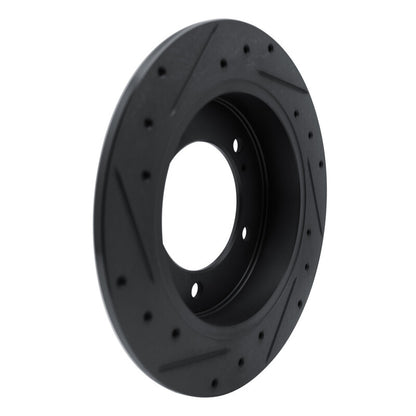 R1 Concepts R1 83-98 Chevrolet Tracker Front Right Drilled & Slotted Black Brake Rotor
