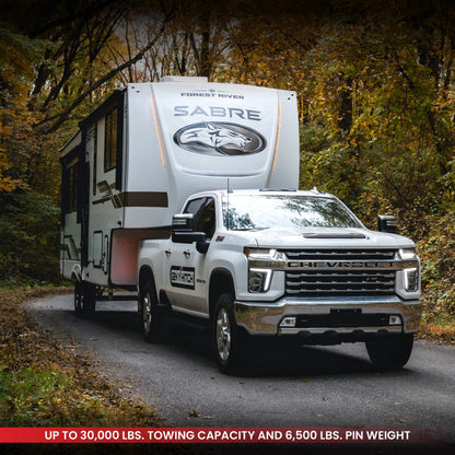 GEN-Y Hitch Gen-Y Nomad Static 5th Wheel to Gooseneck - 6.5K TW 30K Tow - Texture Black (1116/1621/1716 Frames)